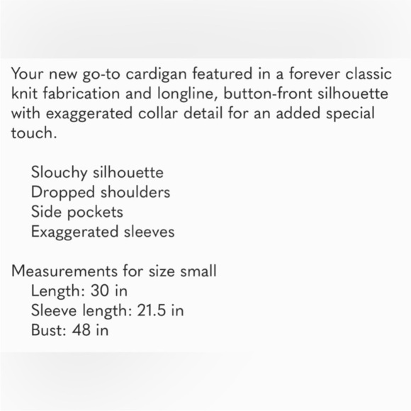 Free People Swim Too Deep Cardi Size Small NWT - Picture 3 of 15